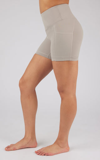 Lux Tribeca 5" High Waist Side Pocket Bike Short - 90 Degree by Reflex