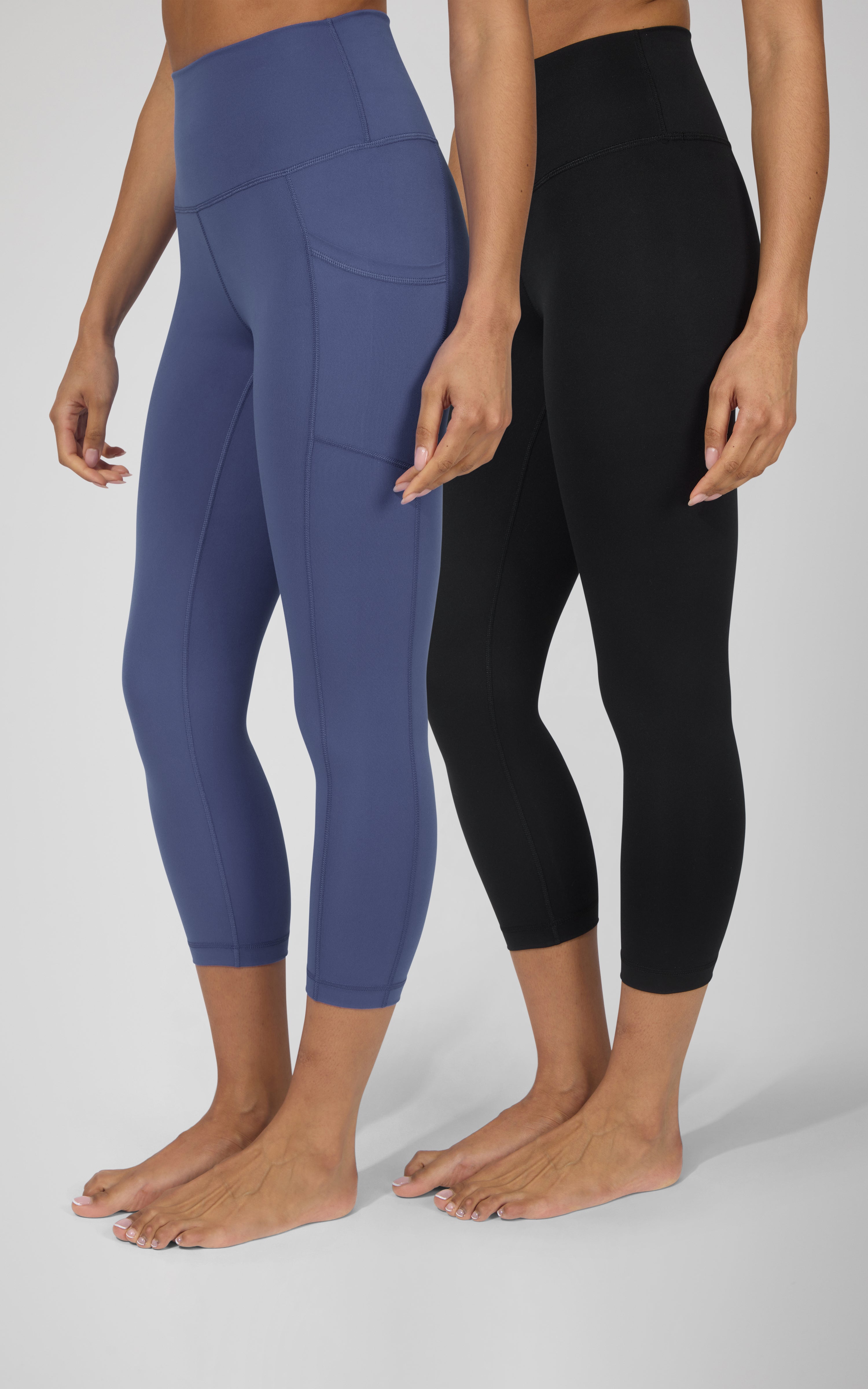2 PK Interlock Side Pocket and Everyday Capris - 90 Degree by Reflex