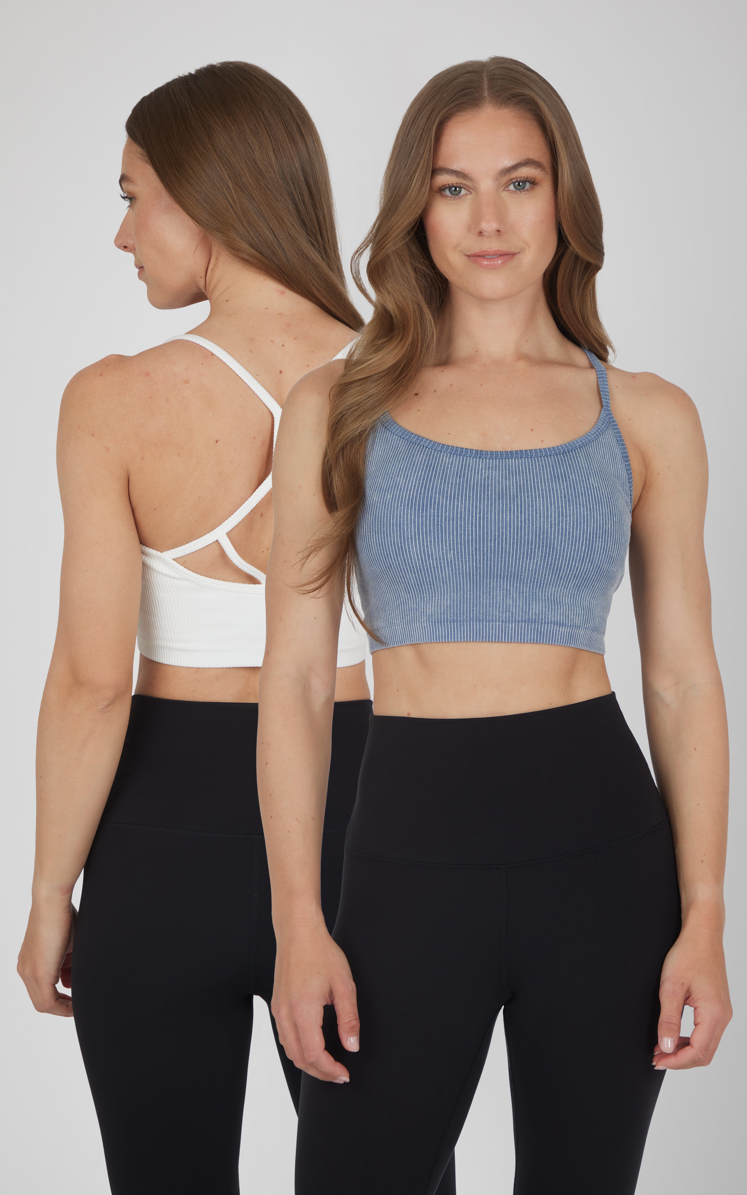 2 PK Ribbed Seamless Rosaline Bra - Our Cafe Story - 90 Degree by Reflex
