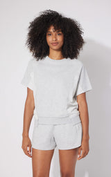 2 Pc Loop Terry Short Sleeve and Short Set