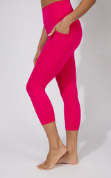 2 PK Interlock Side Pocket and Everyday Capris - 90 Degree by Reflex