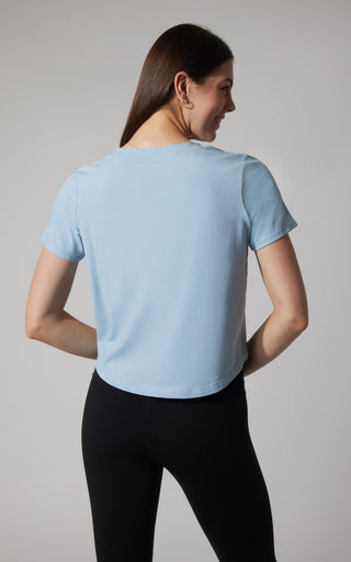 2 PK Airlite Cotton Boxy Cropped Short Sleeve Tee - Our Petal Tone Story - 90 Degree by Reflex