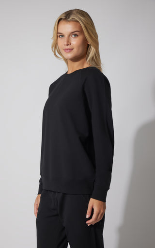 Terry Everyday Raglan Pullover Sweatshirt - 90 Degree by Reflex