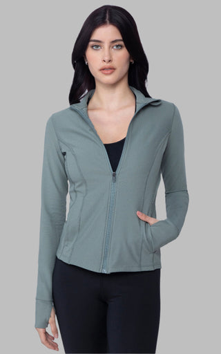 Interlink Ribbed Princess Seam Performance Jacket - 90 Degree by Reflex