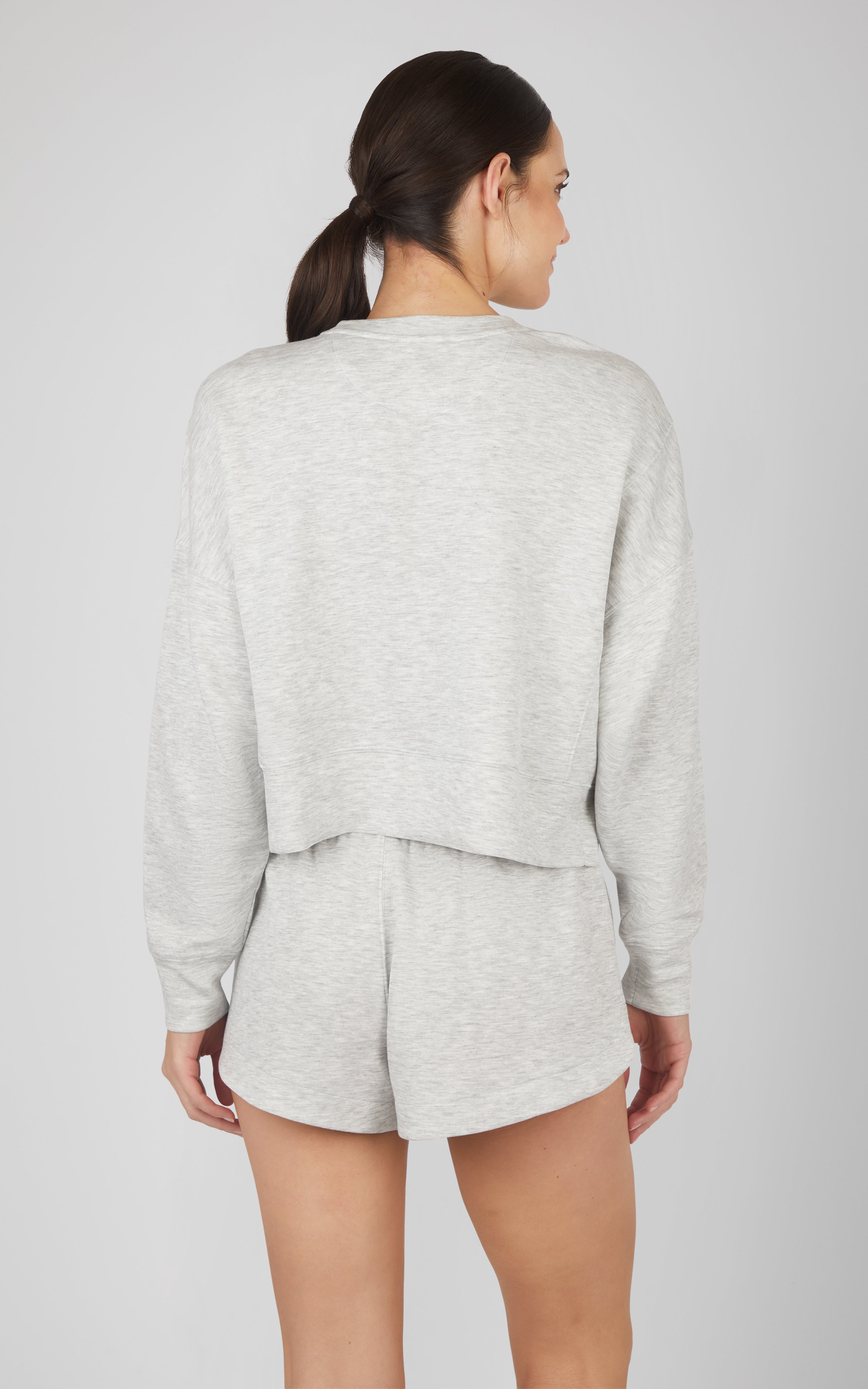 Softlite Pullover Sweatshirt and Short Set - 90 Degree by Reflex