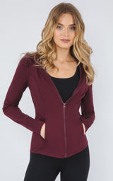 Slim Full Zip Hooded Jacket - 90 Degree by Reflex