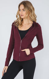 Slim Full Zip Hooded Jacket - 90 Degree by Reflex