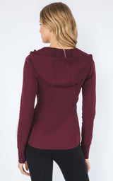 Slim Full Zip Hooded Jacket - 90 Degree by Reflex