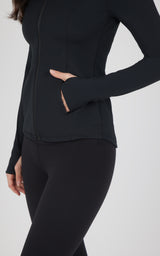 Slim Full Zip Hooded Jacket - 90 Degree by Reflex