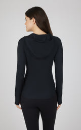 Slim Full Zip Hooded Jacket - 90 Degree by Reflex