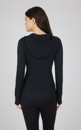 Slim Full Zip Hooded Jacket - 90 Degree by Reflex