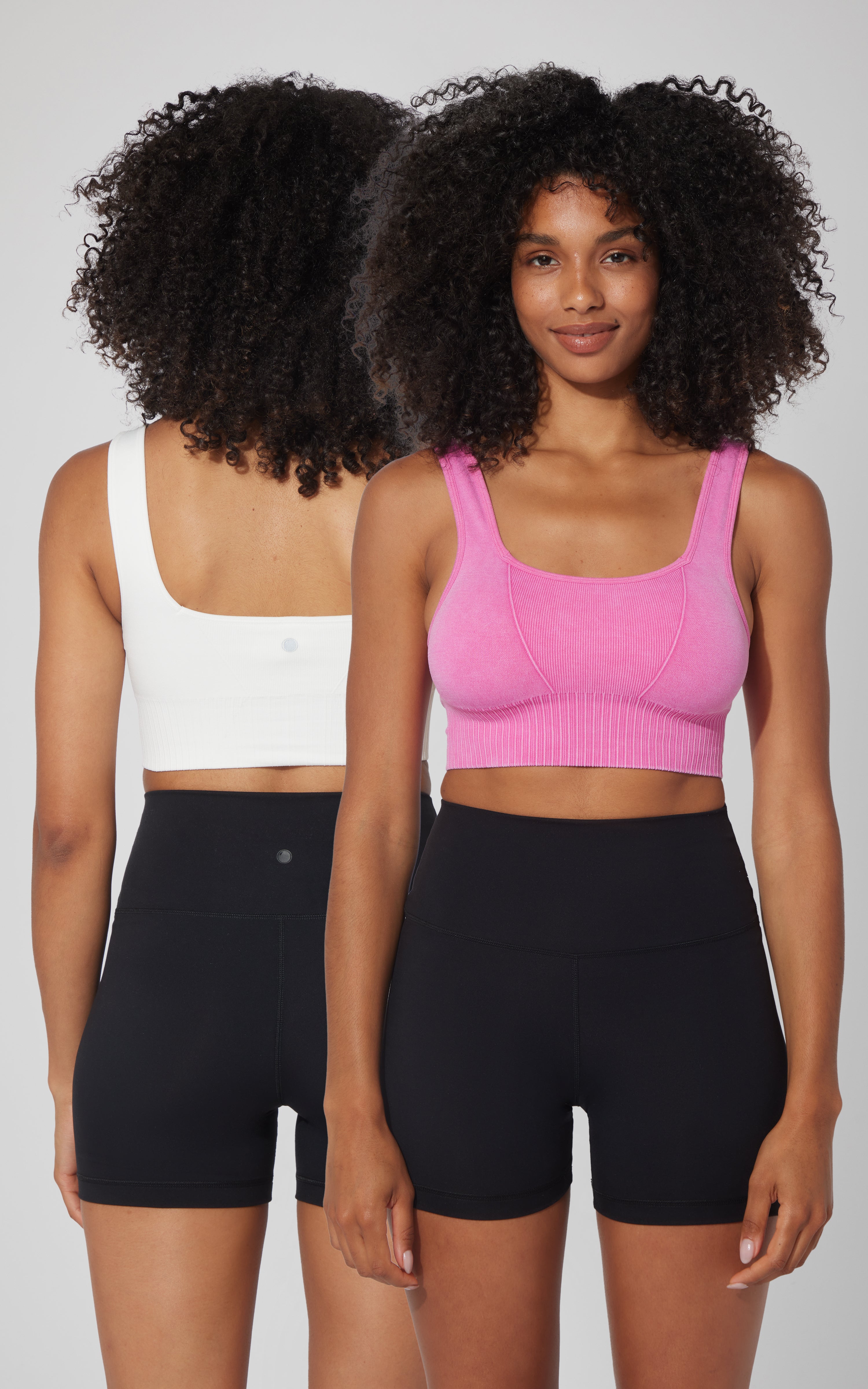 2 PK Stonewash Seamless Bra Tank - 90 Degree by Reflex