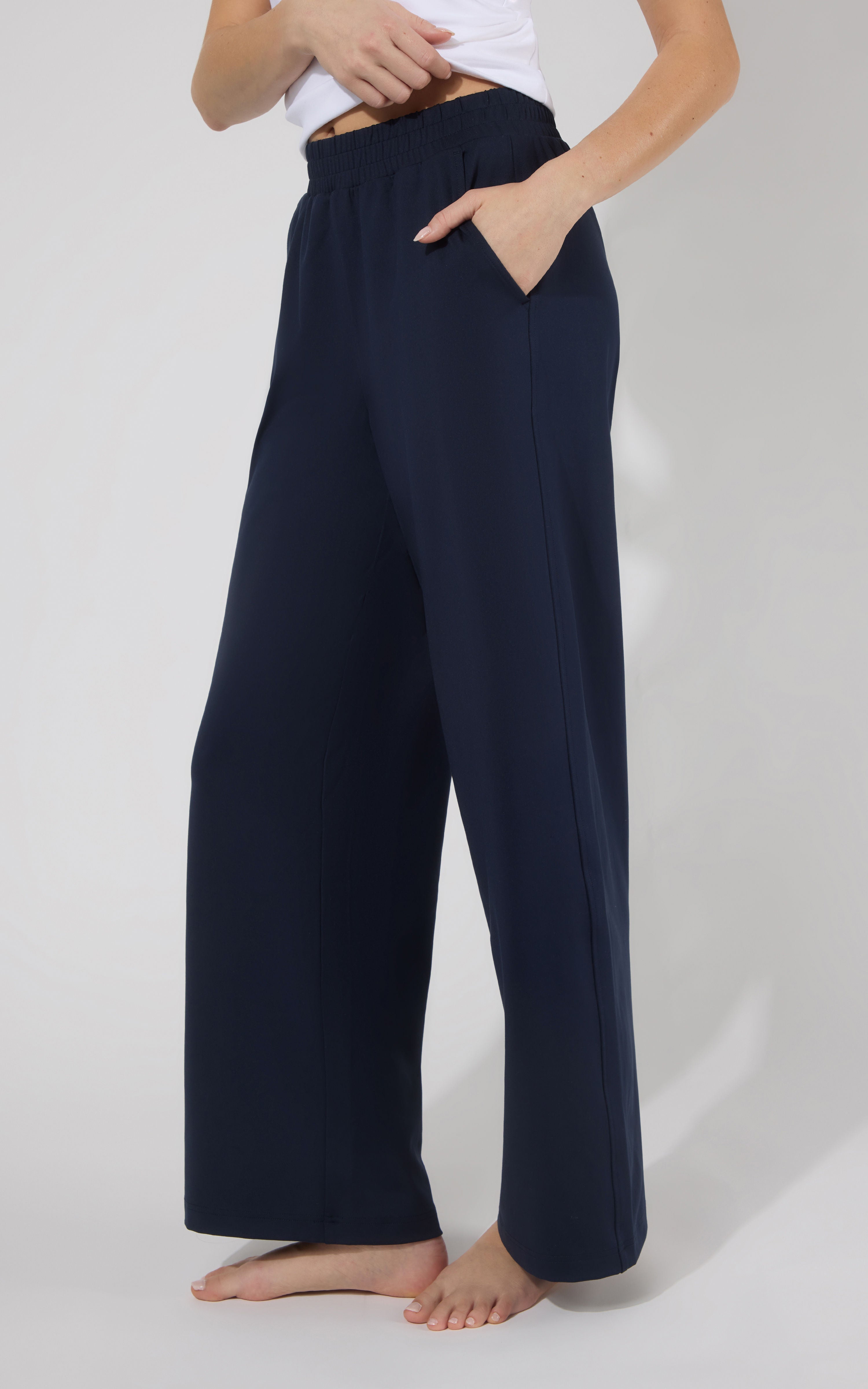 Lux Seoul Side Pocket Wide Leg Pant - 90 Degree by Reflex