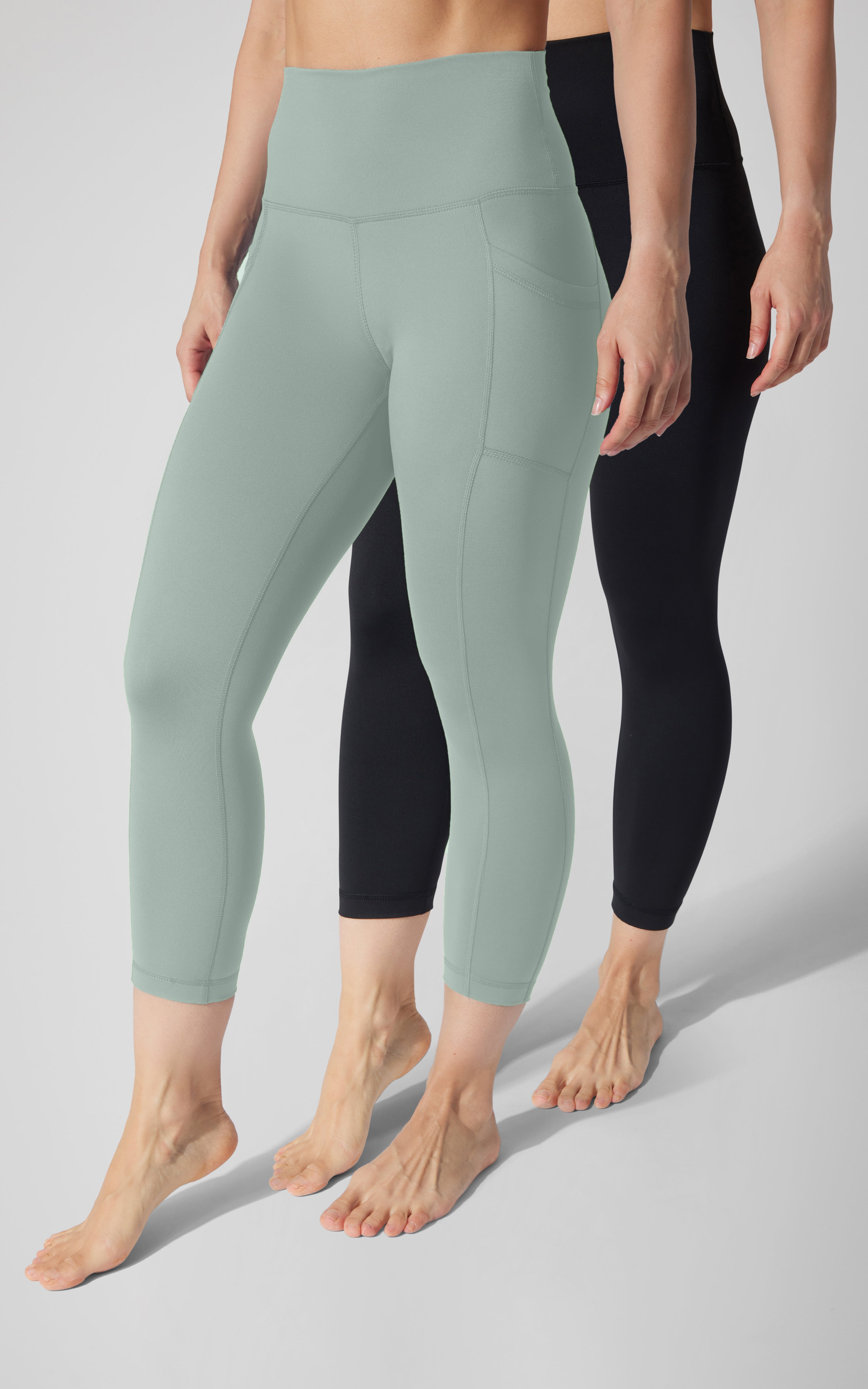 2 PK Interlock Side Pocket and Everyday Capris - 90 Degree by Reflex