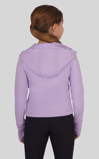 Girls Lux Full Zip Hooded Jacket - 90 Degree by Reflex