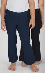Toddler Girls 2 PK Ribbed Flared Pant - 90 Degree by Reflex