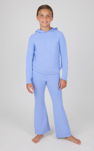 Girls 2 PC Hoodie and Flared Leg Pant - 90 Degree by Reflex