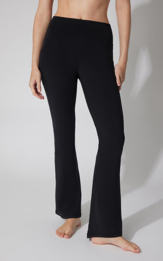 Polarlux Tribeca Elastic Free Full Length Side Pocket Flare Leg Pant - Our Earthy Story - 90 Degree by Reflex