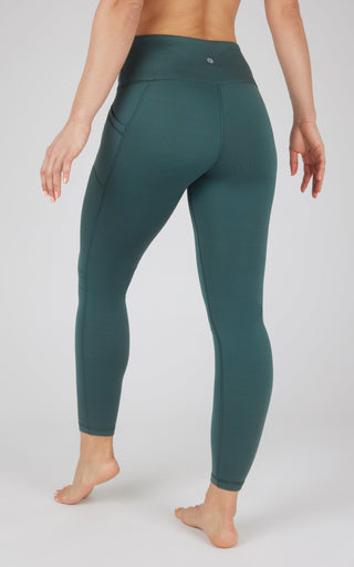 Cold Gear High Waist Fleece Lined Legging with Side Pockets - 90 Degree by Reflex