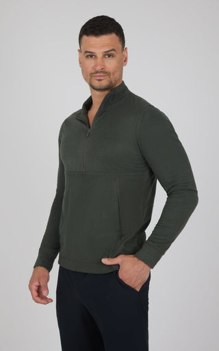 Mens Softlite Everyday Half Zip Top - Our Ocean Core Story - 90 Degree by Reflex