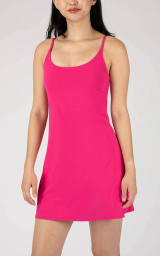 Lux  Dress with Built-In Bra and Shorts - 90 Degree by Reflex
