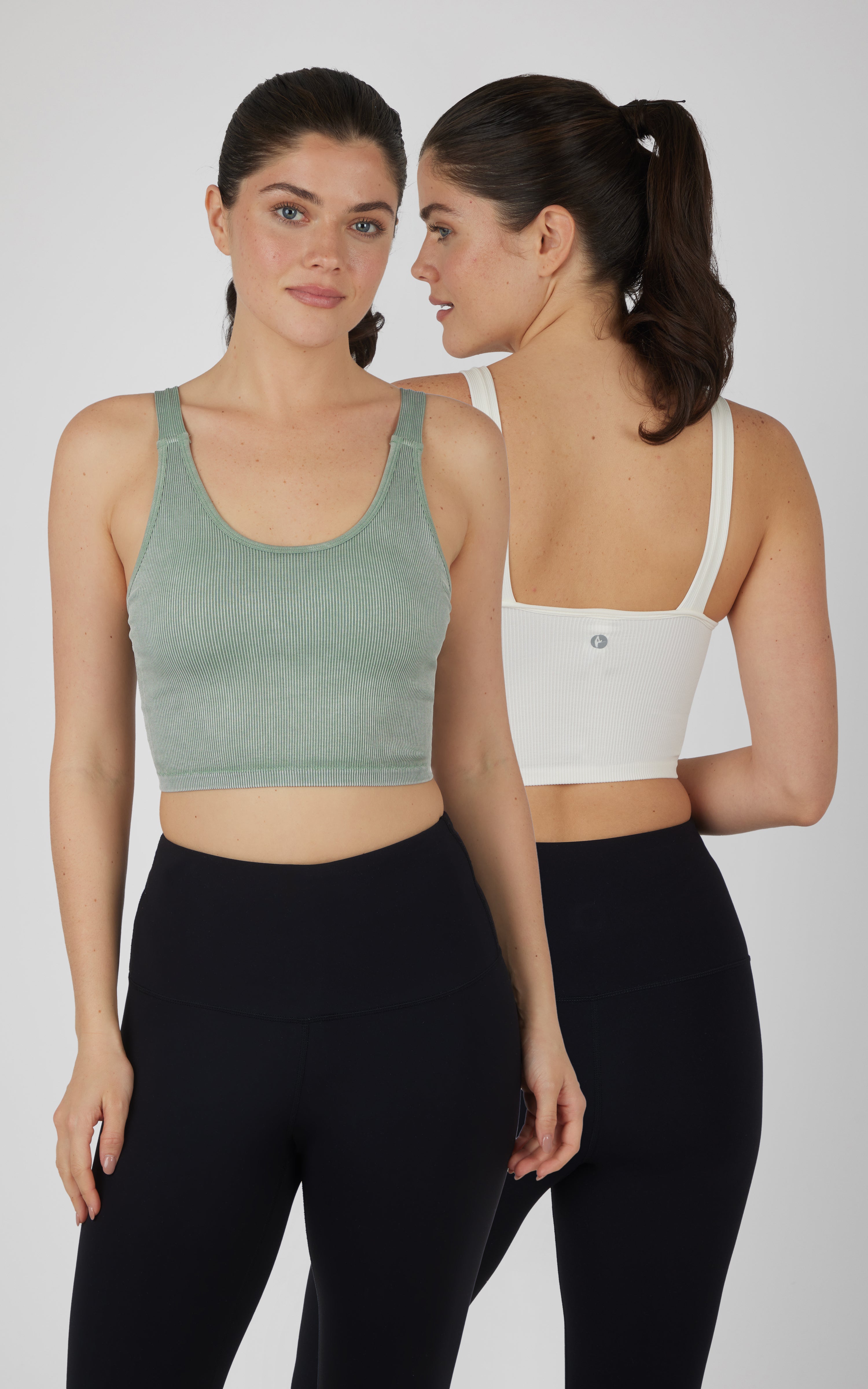 Stonewash 2 PK Scoop Neck Bralette Tank - 90 Degree by Reflex