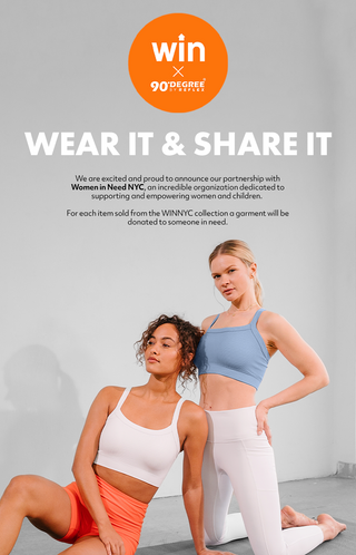 Wear it and Share it. We are excited and proud to announce our partnership with Women in Need NYC, an incredible organization dedicated to supporting and empowering women and children. For each item sold from the WINNYC collection a garment will be donated to someone in need.