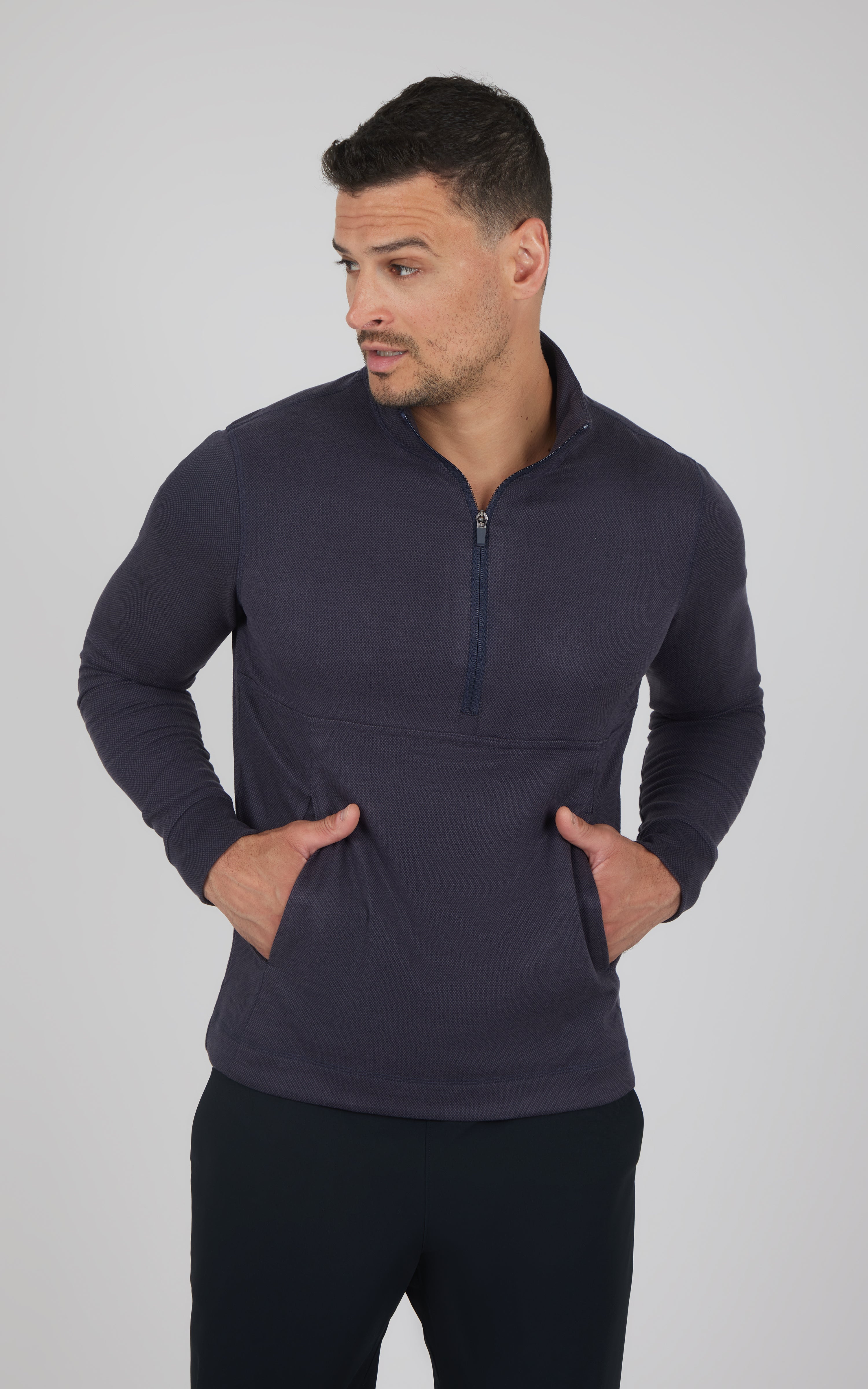 Mens Softlite Everyday Half Zip Top - Our Ocean Core Story - 90 Degree by Reflex