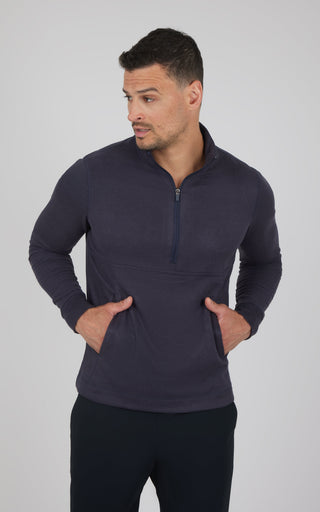 Mens Softlite Everyday Half Zip Top - Our Ocean Core Story - 90 Degree by Reflex