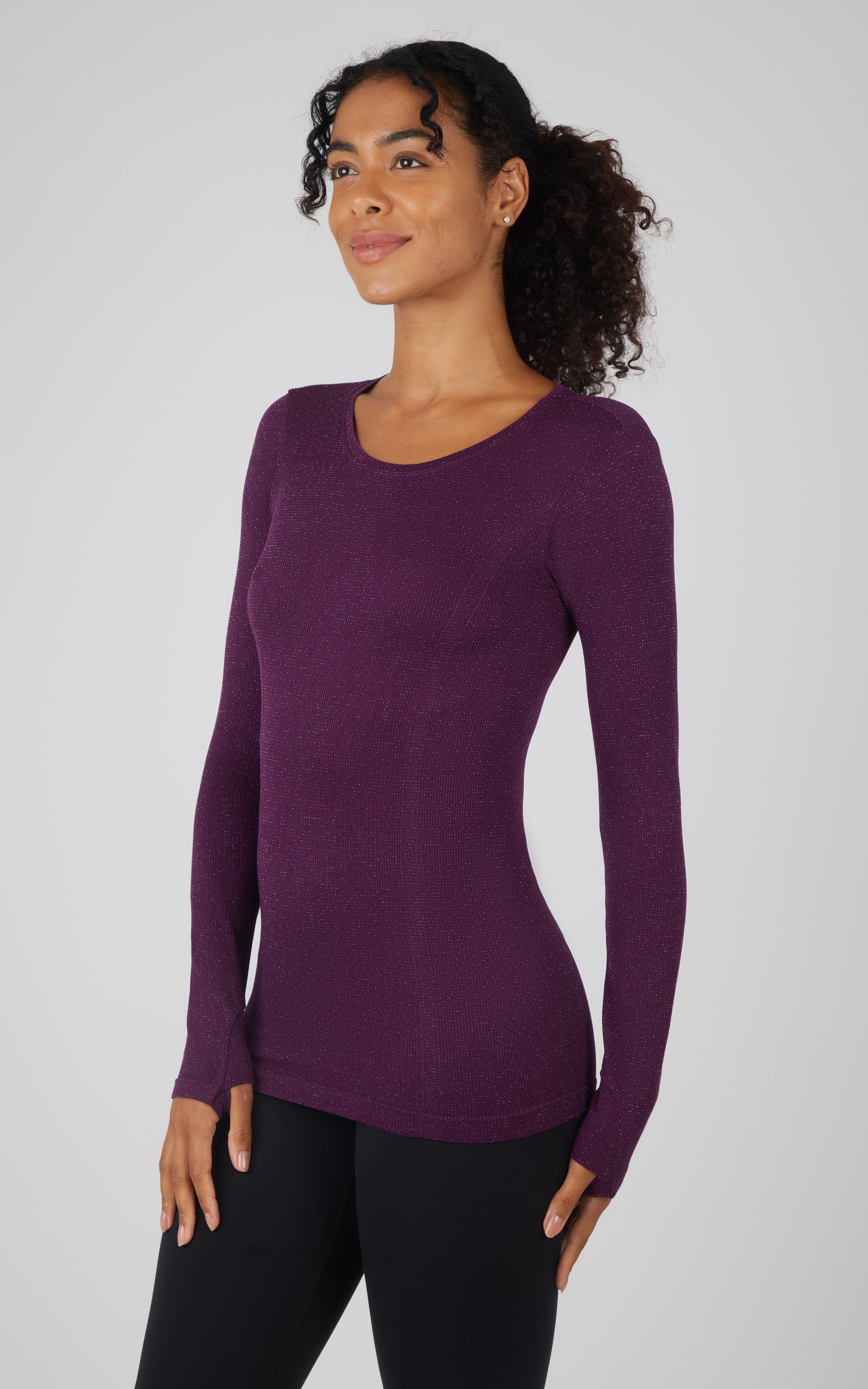 Lurex Seamless Long Sleeve Performance Shirt - 90 Degree by Reflex