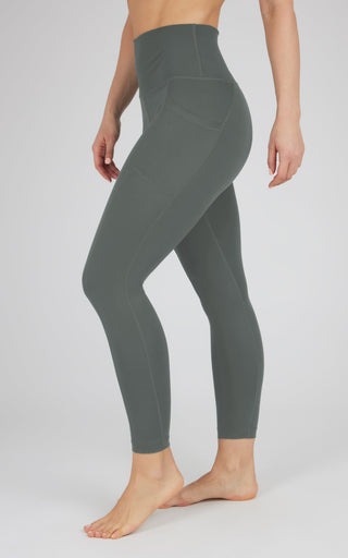Lux Elastic Free High Waist Side Pocket 7/8 Ankle - 90 Degree by Reflex
