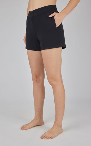 Lux Crossover Waistband 4" Side Pocket Short - 90 Degree by Reflex