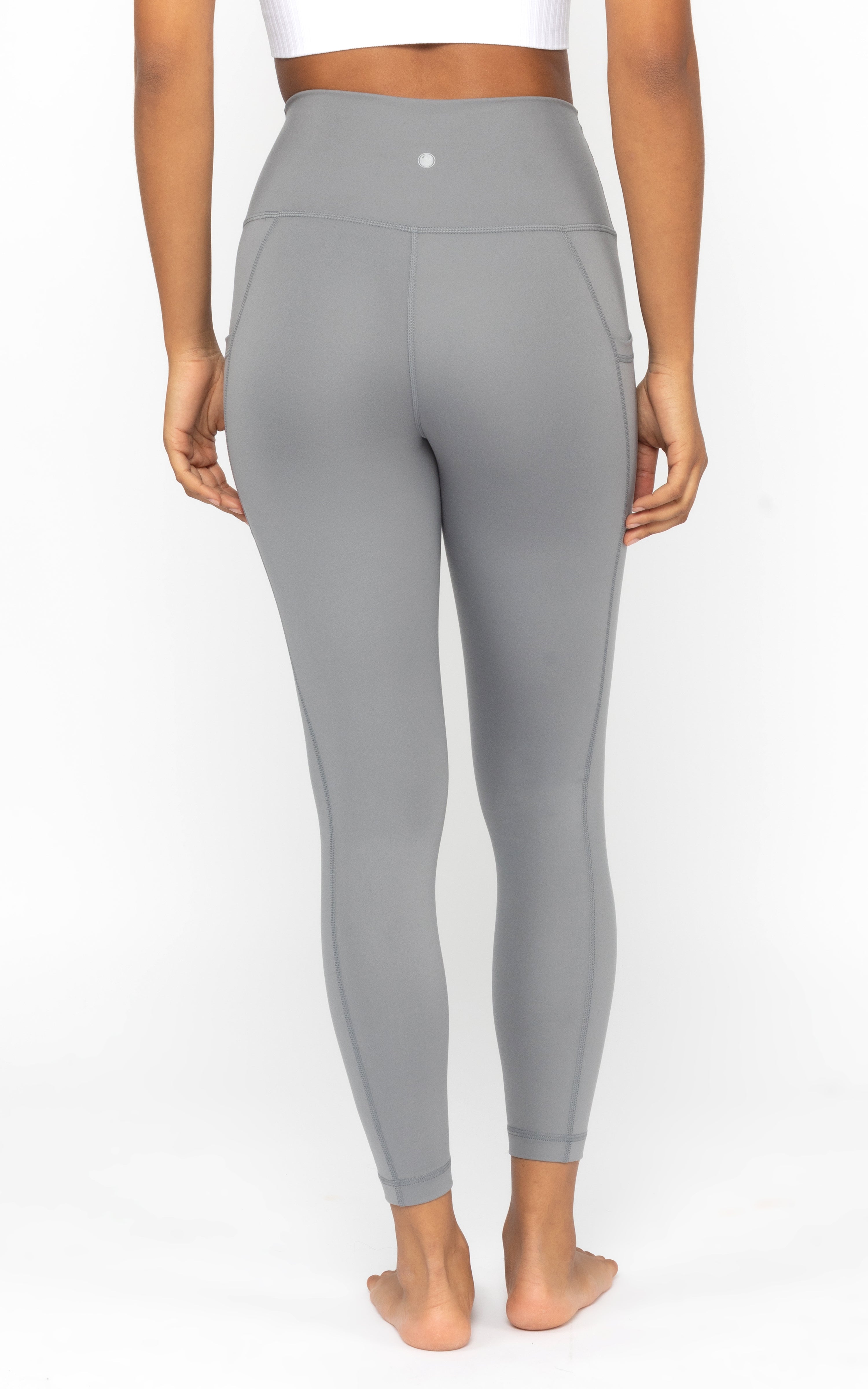 Lux Elastic Free High Waist Side Pocket 7/8 Ankle - 90 Degree by Reflex