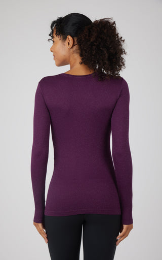 Lurex Seamless Long Sleeve Performance Shirt - 90 Degree by Reflex