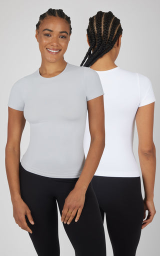 2 PK Short Sleeve Top - Our Linen Story - 90 Degree by Reflex