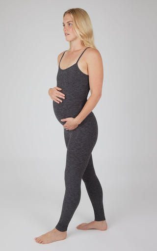 Maternity Heathered Lux Jumpsuit - 90 Degree by Reflex