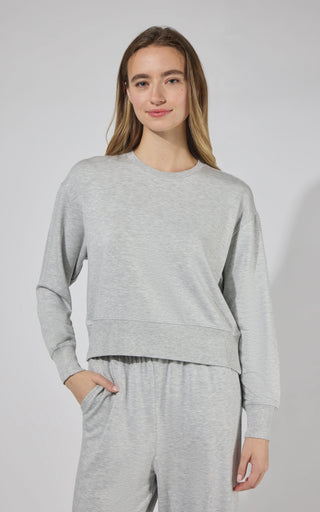 Modal Terry Crew Long Sleeve - 90 Degree by Reflex