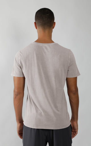 Mens Silicon Washed Pima Cotton Crew Neck Tee - 90 Degree by Reflex