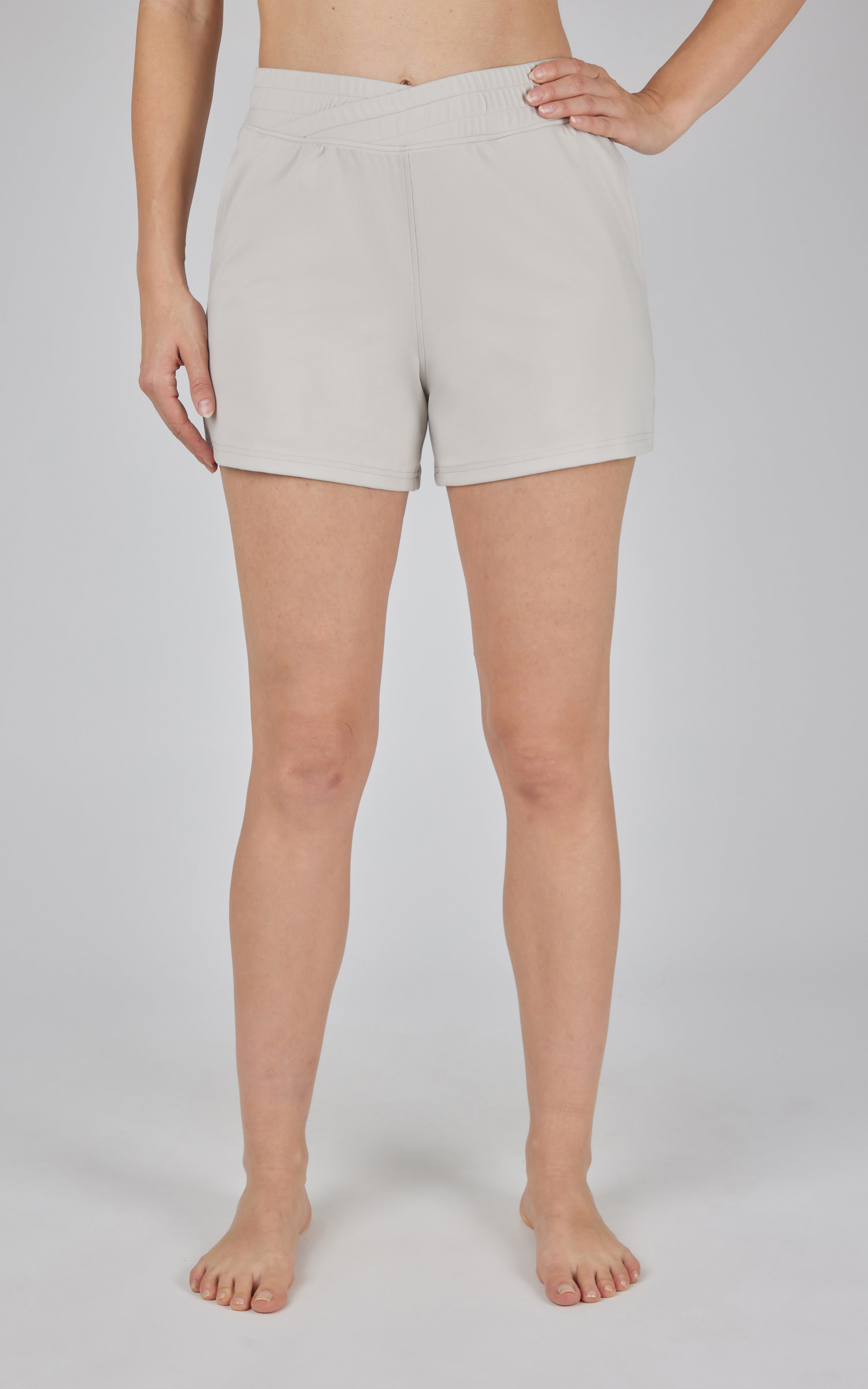 Lux Crossover Waistband 4" Side Pocket Short - 90 Degree by Reflex
