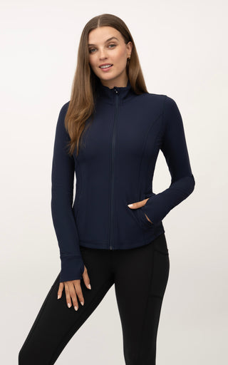 Interlink Ribbed Princess Seam Performance Jacket - 90 Degree by Reflex