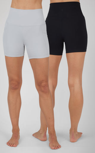 2 PK Lux Classic and Pocketed 5" Shorts - Our Earthy Story - 90 Degree by Reflex