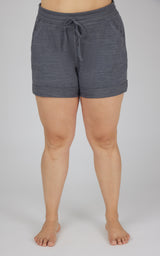 Plus Size Soft and Comfy Activewear Lounge Shorts - 90 Degree by Reflex