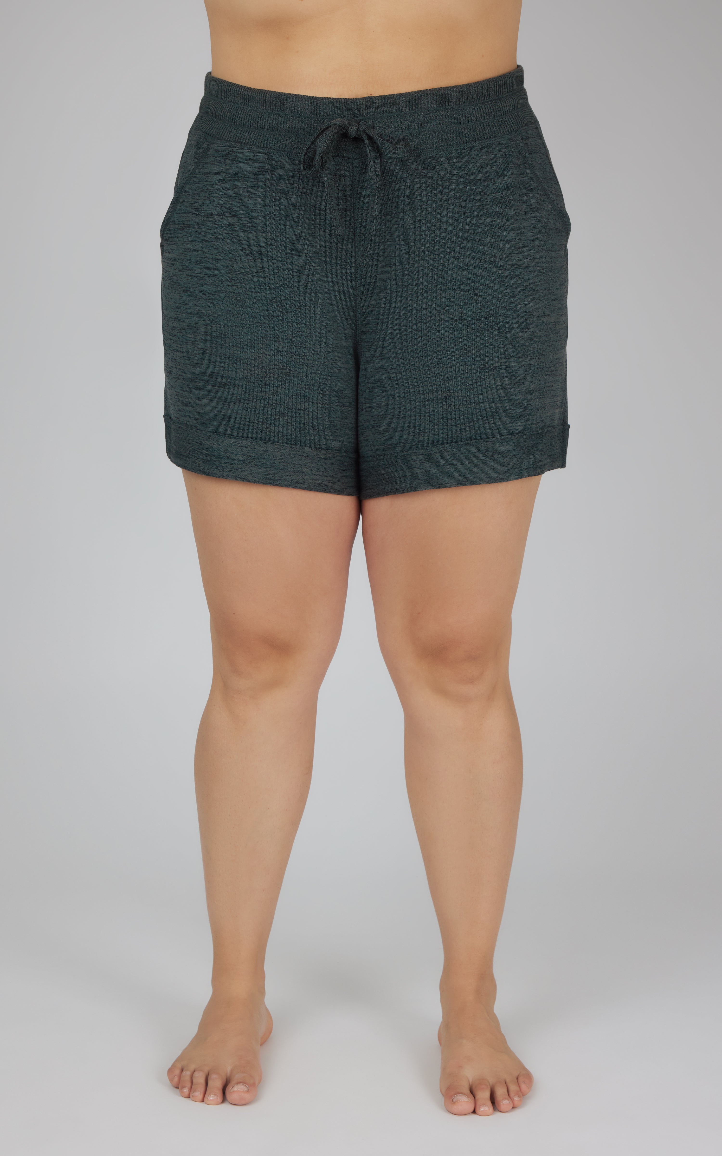 Plus Size Soft and Comfy Activewear Lounge Shorts