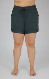 Plus Size Soft and Comfy Activewear Lounge Shorts - 90 Degree by Reflex