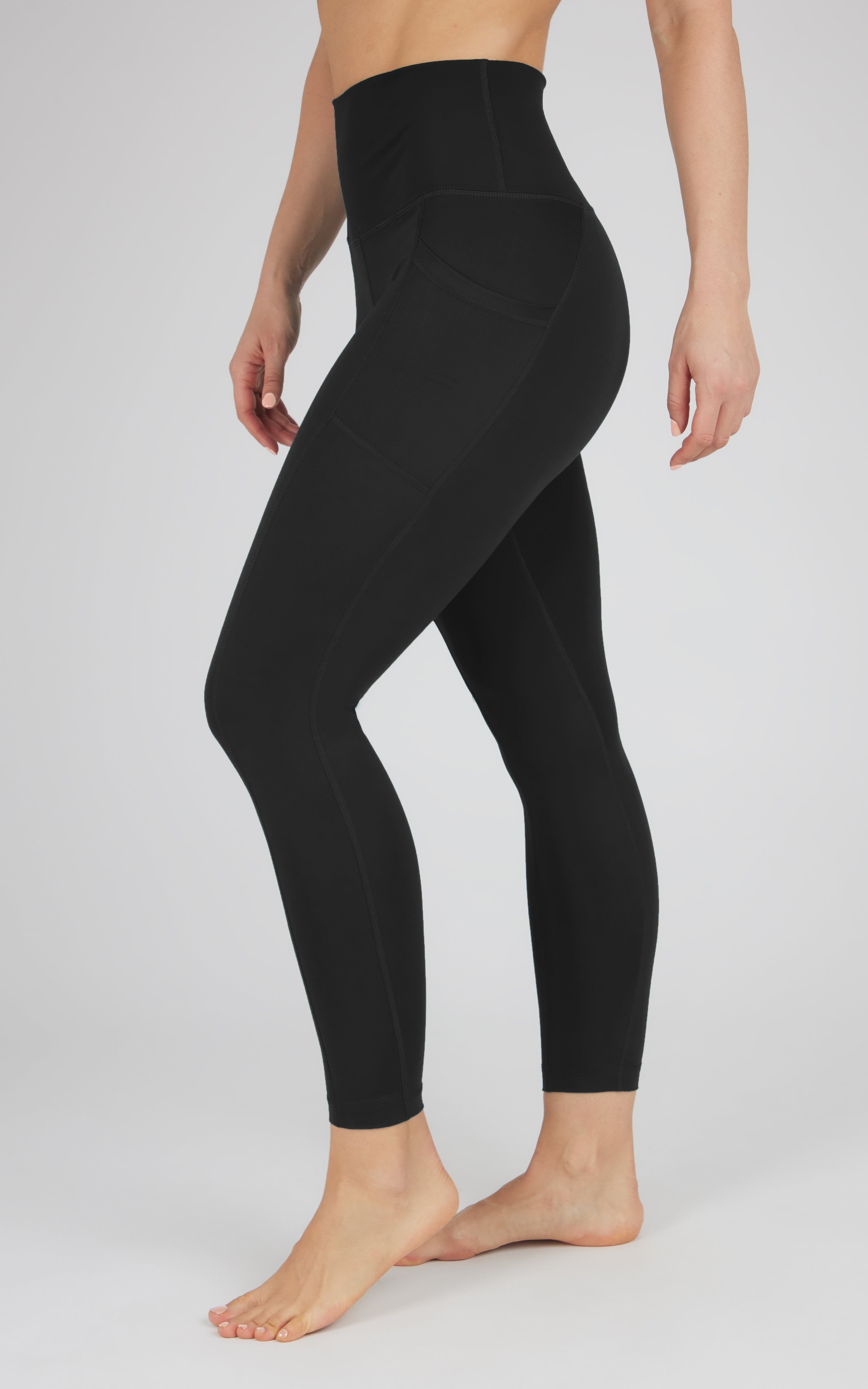 Lux Elastic Free High Waist Side Pocket 7/8 Ankle - 90 Degree by Reflex