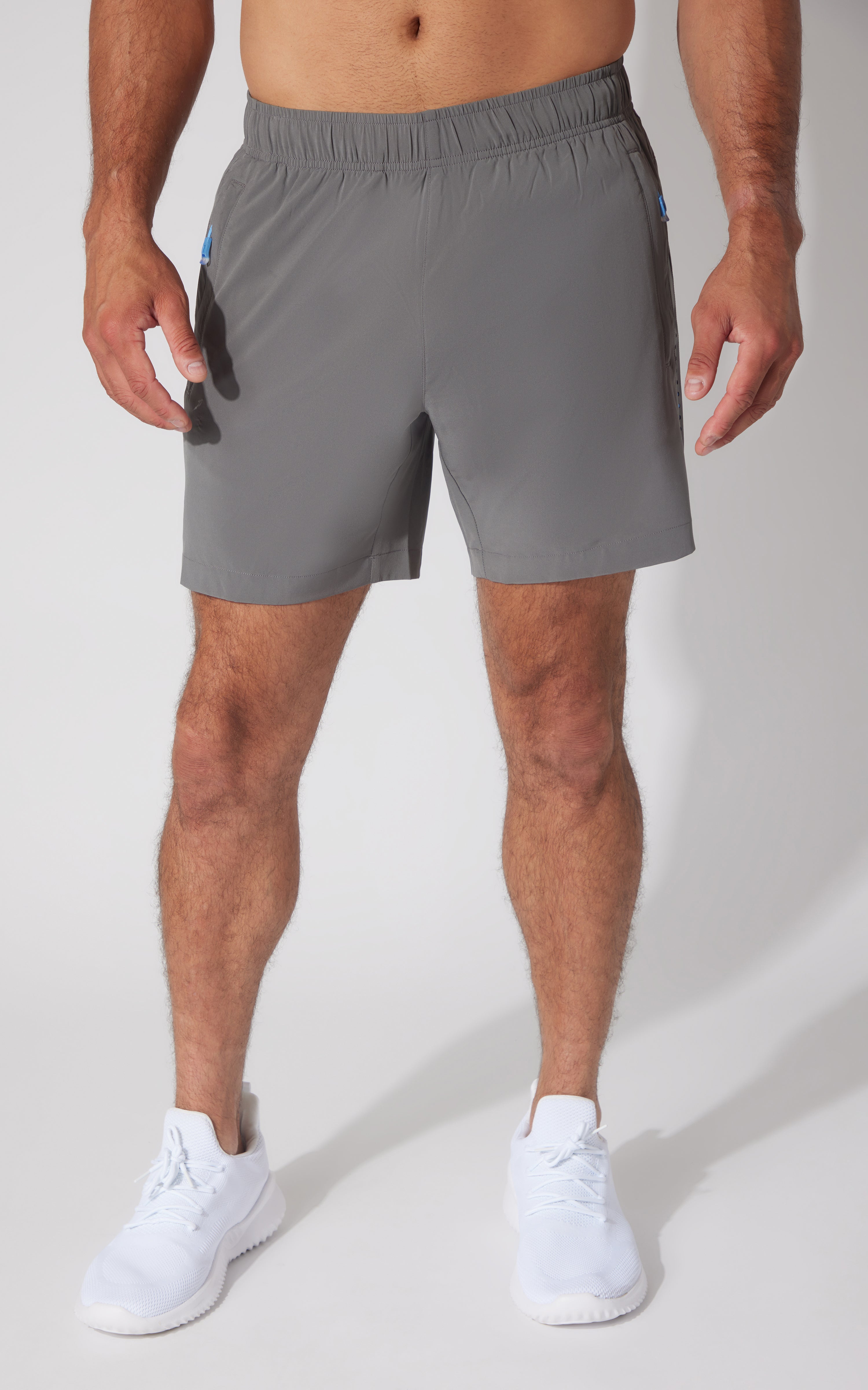 Mens Perforated Detail Woven Traction 7" Short