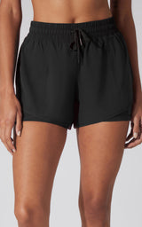 Lightstreme 2-in-1 Running Shorts with Drawstring - 90 Degree by Reflex