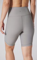 High Waist Ribbed 9" Biker Shorts - 90 Degree by Reflex