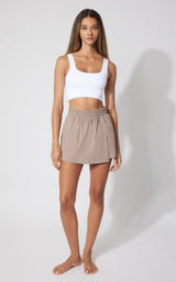 Trekki Trail Path Commuter Outdoor Utility Skort with Elastic Waistband - 90 Degree by Reflex