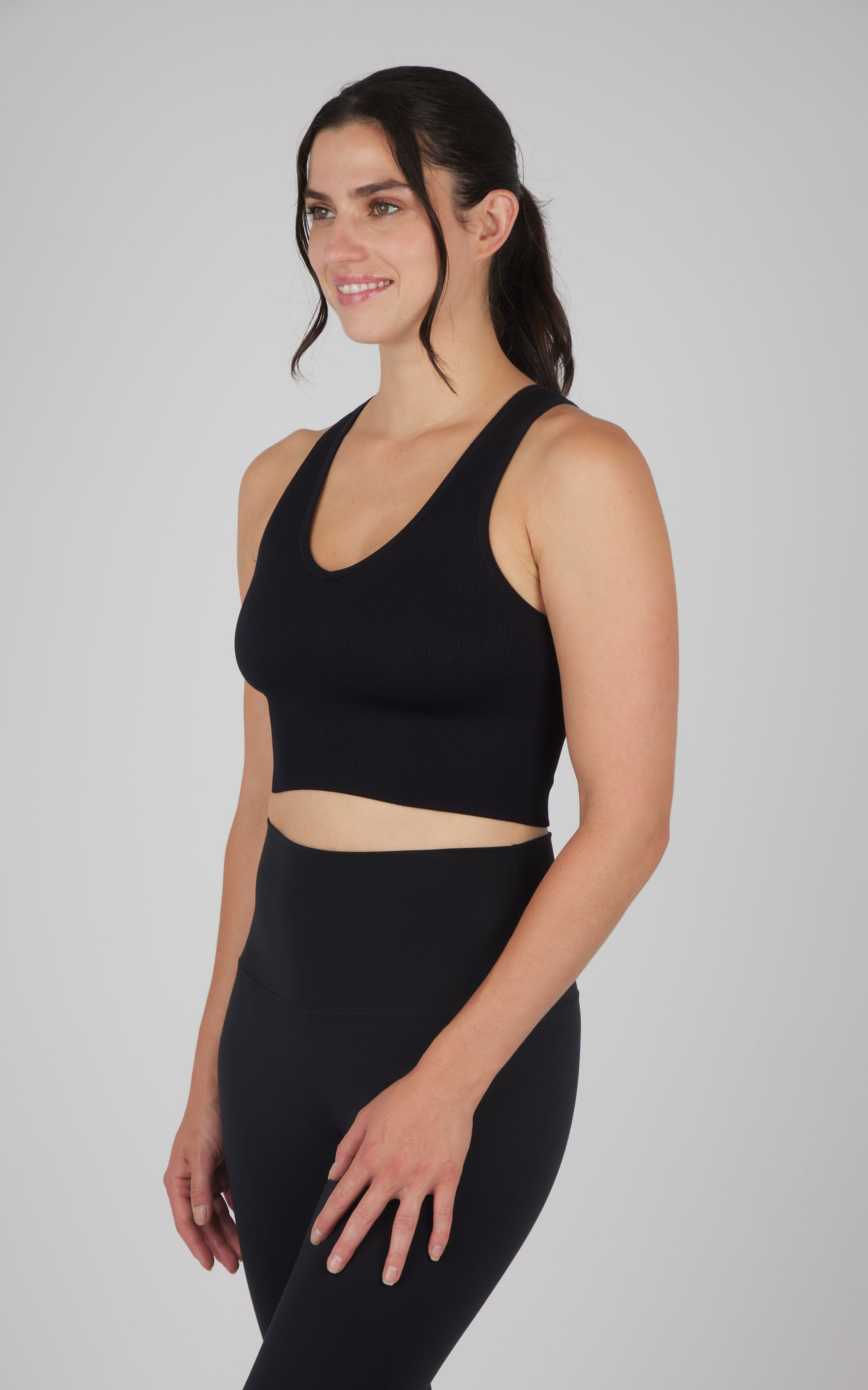 2 PK Ribbed V-Neck Tank Top - Beat the Streets